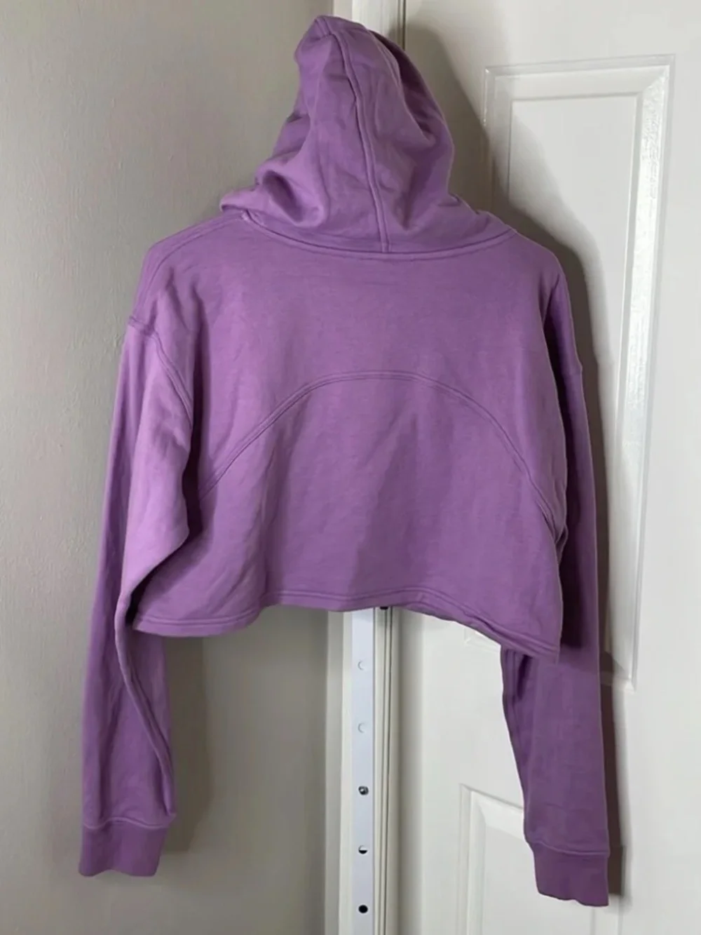 Lululemon All Yours Cropped Hoodie in Wisteria Purple